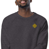 Quatrefoil Embroidered Crewneck Sweatshirt
